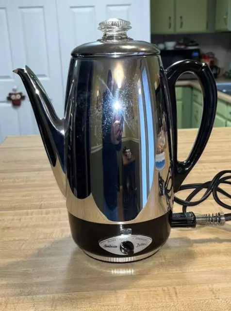 Vintage Cory Jubilee 4 - 16 Cup Coffee Chrome Automatic Percolator