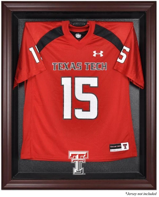 Texas Tech Red Raiders Mahogany Framed Logo Jersey Display Case