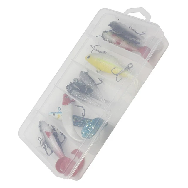 Soft Bait Pike Bait Wobbler 1 Box 11 Pcs Accessories Artificial Metal + PVC