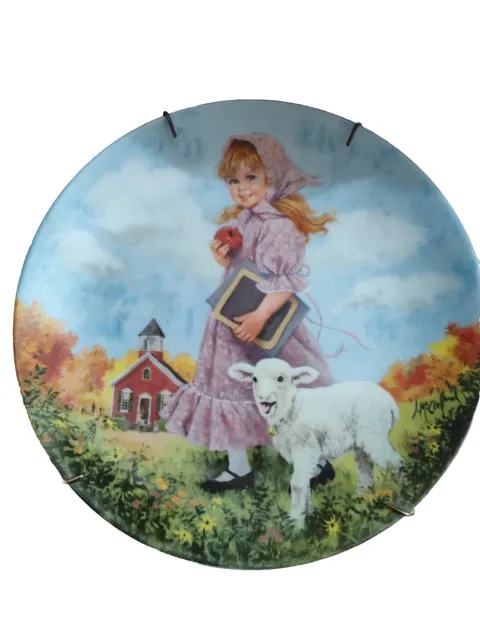 Reco Mother Goose - 1985 "Mary Had a Little Lamb" Collector Plate Bradex