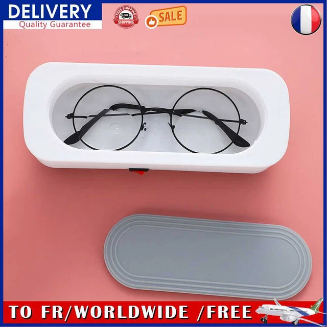Acoustic Vibration Cleaner Portable Glasses Cleaning Device Durable Washing Tool