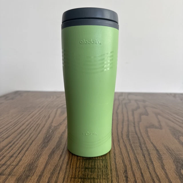 ALADDIN INSULATED TRAVEL Coffee Mug 16 oz Green GUC Flip Tab 8.66 -  PicClick UK