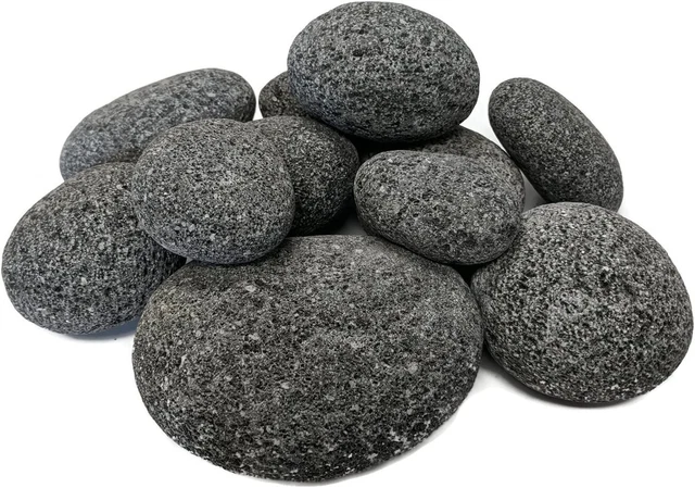 Piedras de lava 100 % naturales Midwest Hearth para fogatas de gas y chimenea (X-Grande