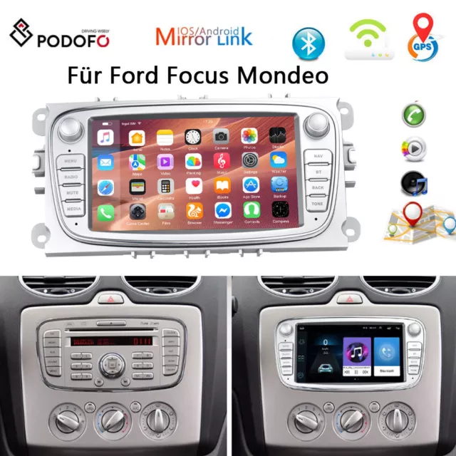 Android Autoradio Mit GPS NAV WiFi Stereo Für Ford Focus Mondeo C/S-MAX Galaxy