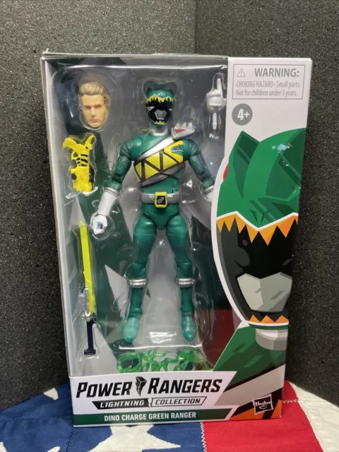 Mighty Morphin Power Rangers Dino Charge Green Ranger | Lightning Collection MIB