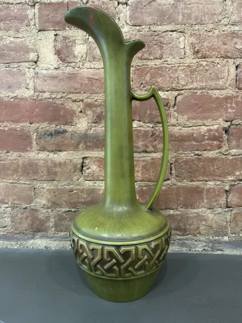 Vintage Mid-Century Modern HAEGER Tall Ceramic Jug Pitcher Vase