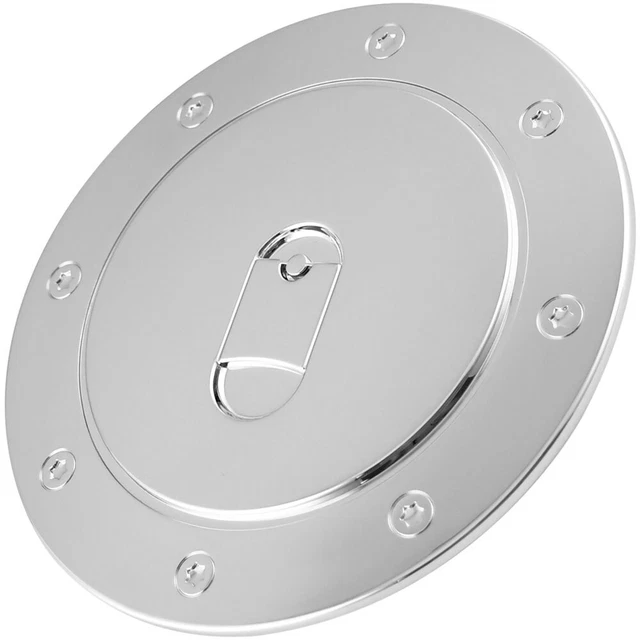 Chrome Gas Cap Door Cover For Chevy Silverado Suburban Avalanche 1500 2500 3500