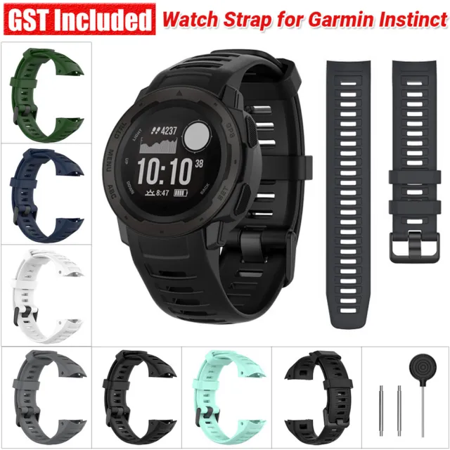 Silicone Watch Strap for Garmin Instinct Band Replacement Band Wristband 22mm AU