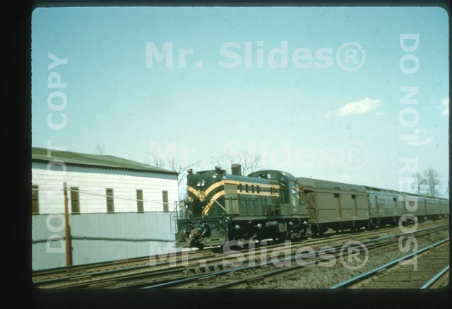 Duplicate Slide CN Canadian National ALCO RS3 Passenger Action