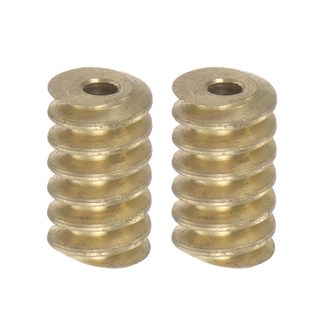 2pz Ingranaggio Albero Ottone 0.5 Modulo 1.98mm Foro Diametro Trasmissione