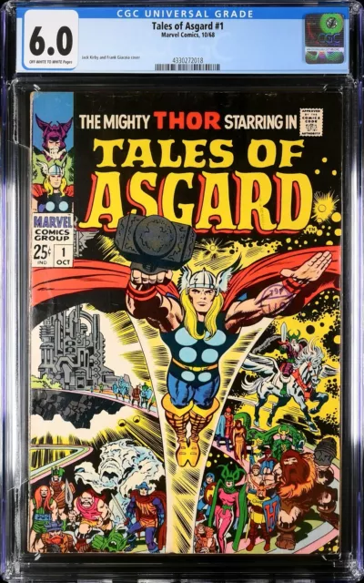 Tales of Asgard #1 1968 CGC 6.0 OW/W | Ten 5-page Tales: Thor Loki | 4330272018