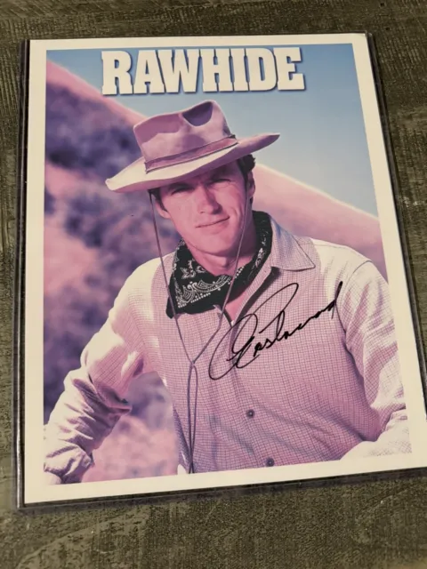 Clint Eastwood Autographed 8x10 Photo Dual COAs 💯 Guaranteed Beautiful Photo