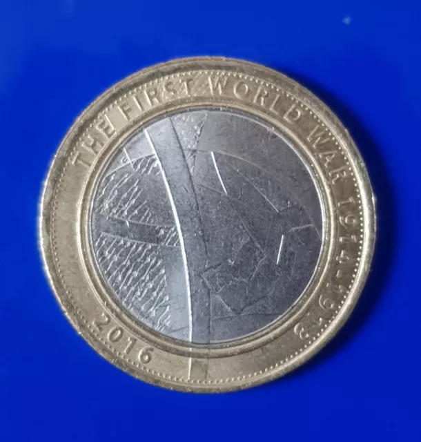 2016 UK ARMY PALs First World War £2 Pound Coin - CIRCULATED 2