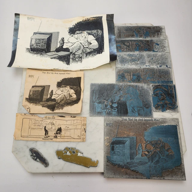 Rare Macnelly Printing Plates Collection - Vintage Art, Comics, Illustrations 80