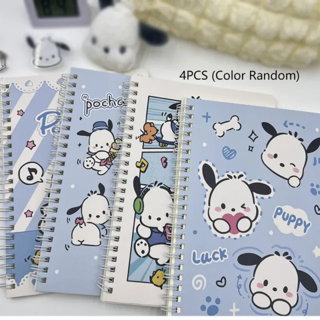 Cartoon Paracha Dog A5 Spiral Notebook Cute Diary For Students Thick Notepad
