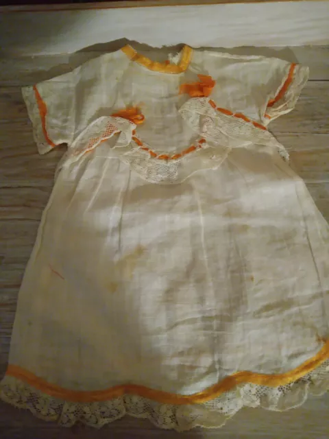 Exceptionnelle robe ancienne du XIXe de poupée ancienne Jumeau ou autre