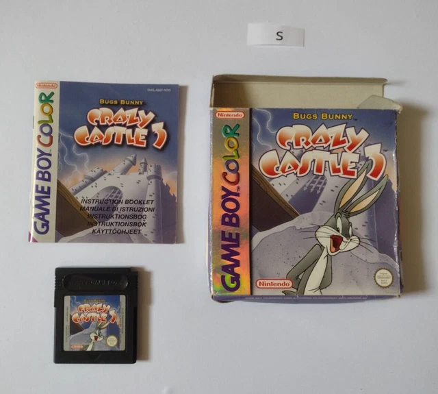 NINTENDO GAMEBOY COLOR Bugs Bunny Crazy Castle 3 Boxed With Manual £11. ...
