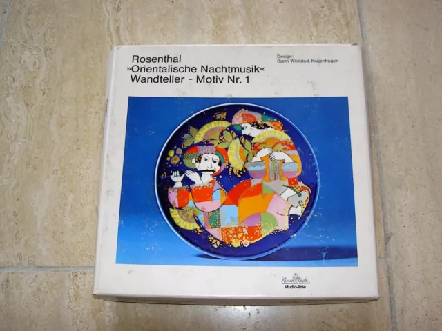 Rosenthal, Orientalische Nachtmusik - Motiv Nr.1, Wandteller, OVP.