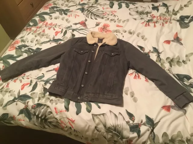 Primark (Mens). Grey Denim Jacket  Used Twice Excellent Condition