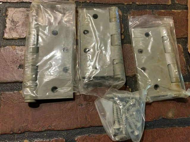 Commercial Door Hinges 4.5 X 4.5 Steel (Box of 3) 3