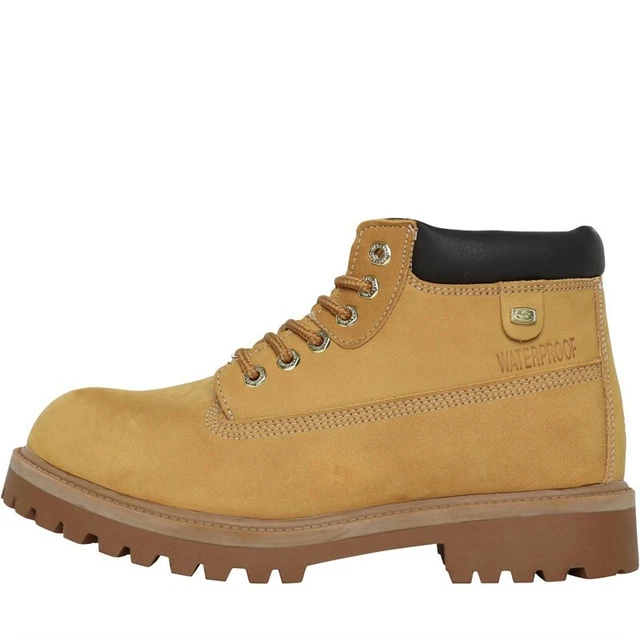 SKECHERS UOMO SERGEANTS Verdict Stivali Impermeabili Marroncino