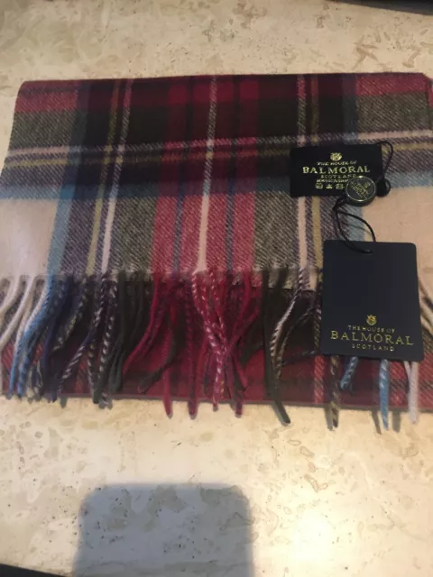 100% Pure Cashmere Scarf Royal Tartan Hessian Dress Stewart Check Soft Wrap