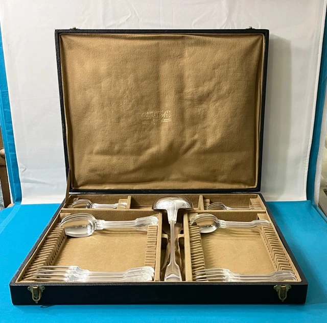 CHRISTOFLE ECRIN VIDE Pour 12 Cuilleres Ou Fourchettes Gateau, Huitres .... EUR 12,00 - FR
