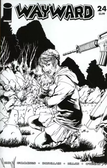 Wayward #24 Walking Dead Tribute B&W Skizzenvariante - 1. Druck fast neuwertig