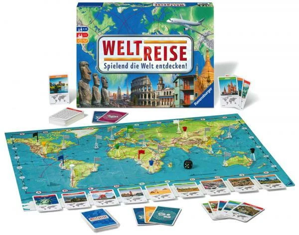 Ravensburger Familienspiel Wettlaufspiel Weltreise 26888 2
