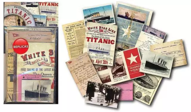 RMS TITANIC HUGE bundle of replica documents- You get them all!