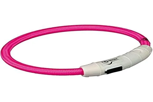 Trixie Flash Anneau Lumineux USB M - L 45 cm/Ø 7 mm - Rose