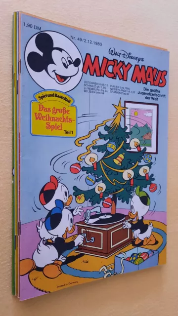 Micky Maus Hefte des Jahrgang 1980 mit Beilagen, sehr guter Zustand, zur Auswahl