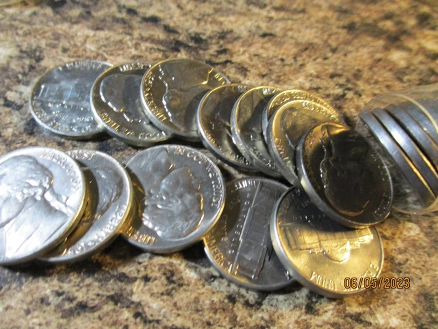 1957 Jefferson Nickel Roll Bu