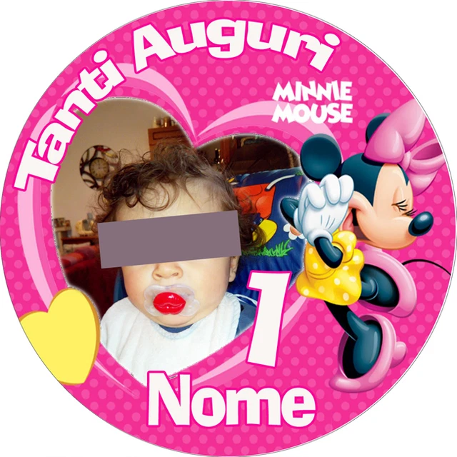 Cialda A4 NINNA E MATTI R con NOME Decorazione Torta OSTIA O PDZ