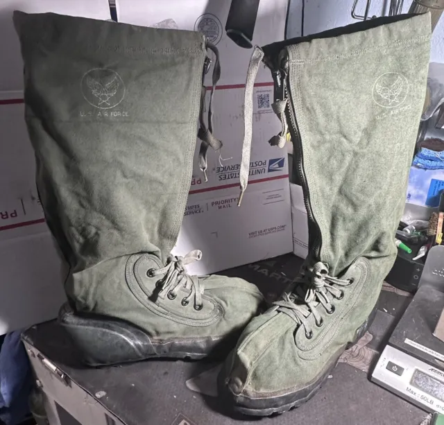 U.s. Air Force Mukluk Boots Extreme Cold Weather Arctic Snow Medium N1-B Milit