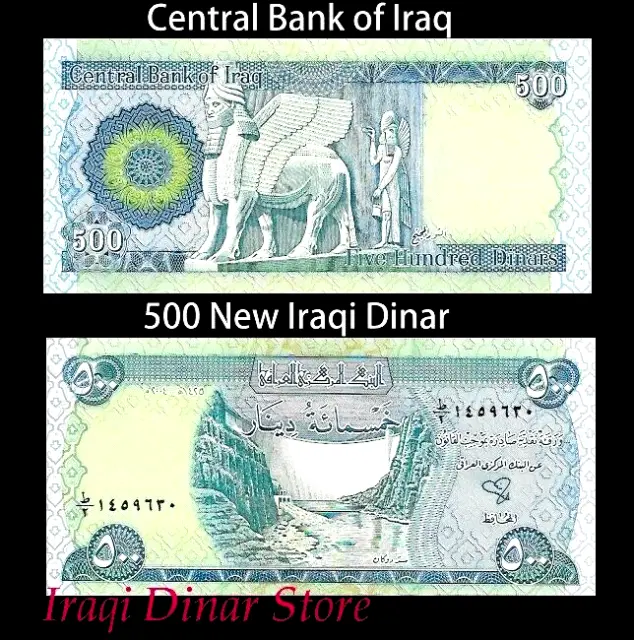 Iraqi Dinar  25 X 500 Dinar 12, 500 Iraq Money Unc Limit 5 Sets 1/4 Bundle 2