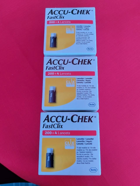3x Accu Chek FastClix. 3x 200+4 Lanzetten. PZN 09749969