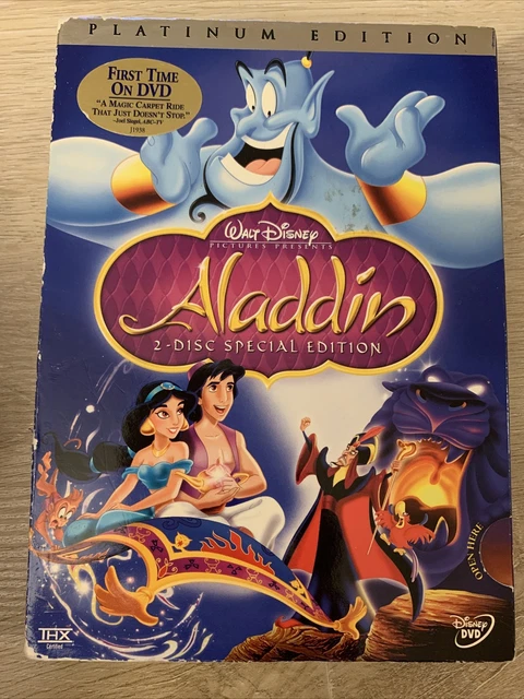 Walt Disney Aladdin 2 Disc Platinum Special Edition (DVD, 2004)