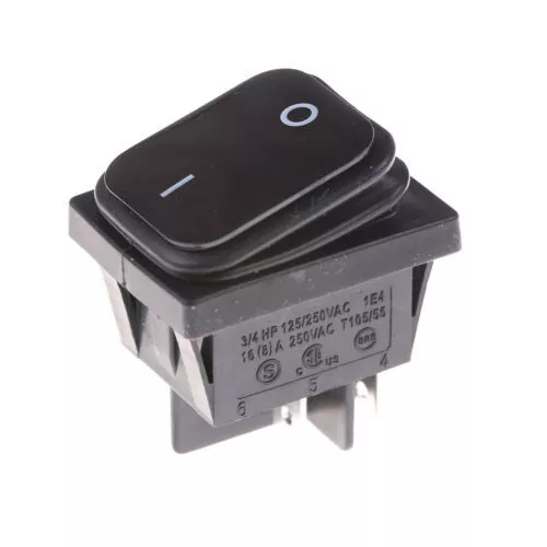 4Pin 2Position Circuiti DPST ON-OFF Interruttore a bilanciere 16A 250V Ne^^i