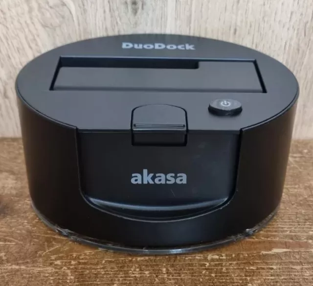 Akasa Duo Docking Station HDD & SSD External USB Hub 3Gbps SATA Hard Drive