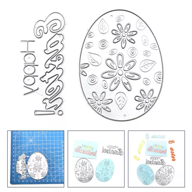 2 Sets Rabbit Die Cuts Dies for Card Making Embossing Cardmaking Mold