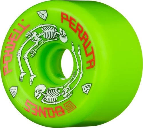 Powell G-Bones II Skate Wheels Set Green 64mm/97a