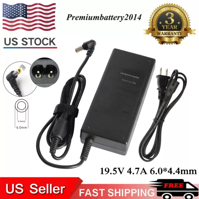 19.5V 4.7A AC Adapter Battery Charger Power for Sony Vaio PCG-71911L PCG-71912L