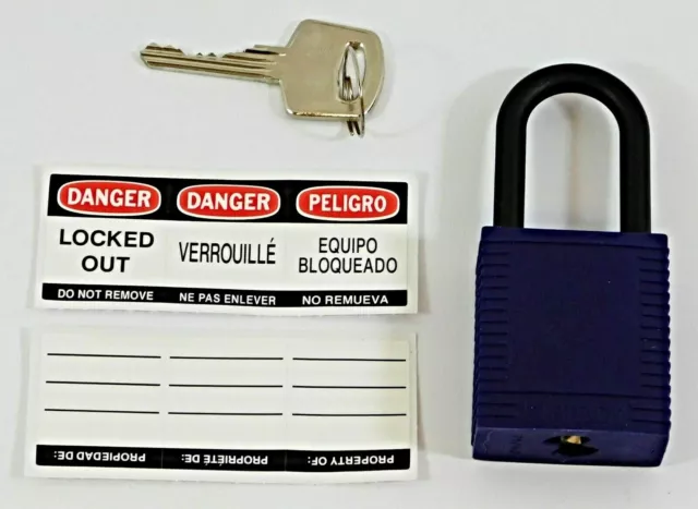 Brady 123358 Keyed Different Lockout Padlocks 1-3/4"  (Pack of 6) 2