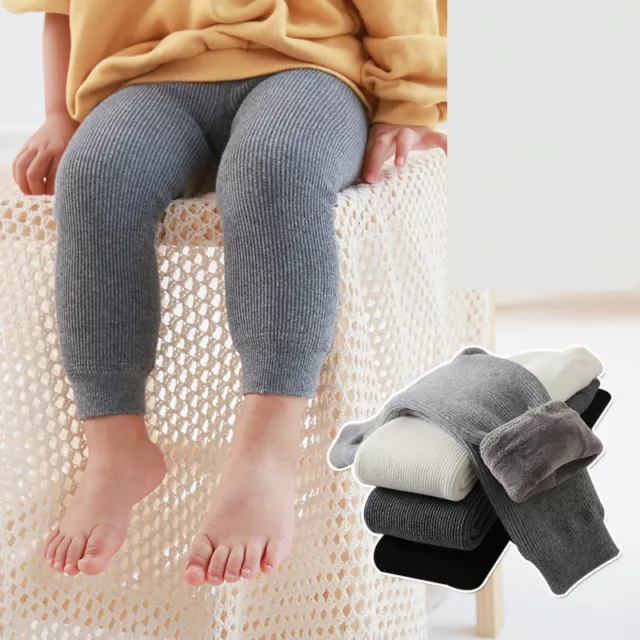 Leggings invernali bambini bambine cotone caldo più spesso pantaloni bambini