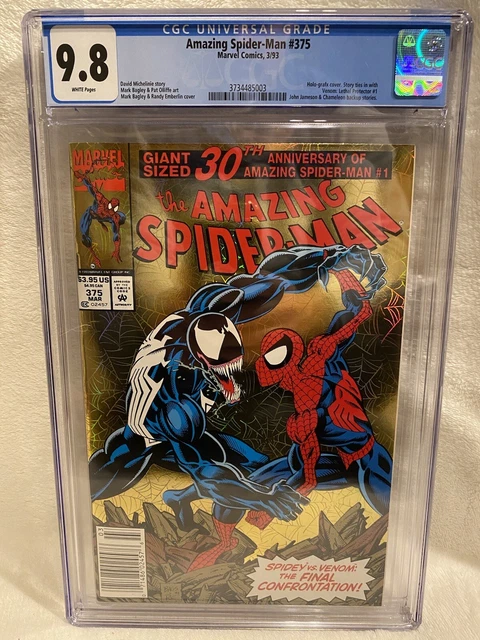 Comic - Amazing Spider-Man #375 NEWSSTAND 1st Appearance Anne Weying CGC 9.8