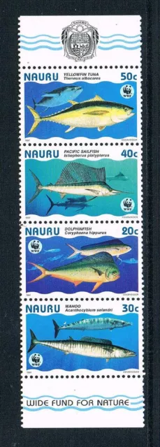 Nauru 1997 - Mundo Flora y Fauna Fondo - Vert Strip-4 - Sc 443 [ Sg N / Un ] -