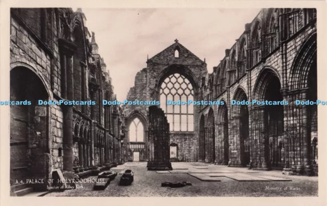 R701427 Palace of Holyroodhouse. Interior of Abbey Kirk. Ministry of Works. RP