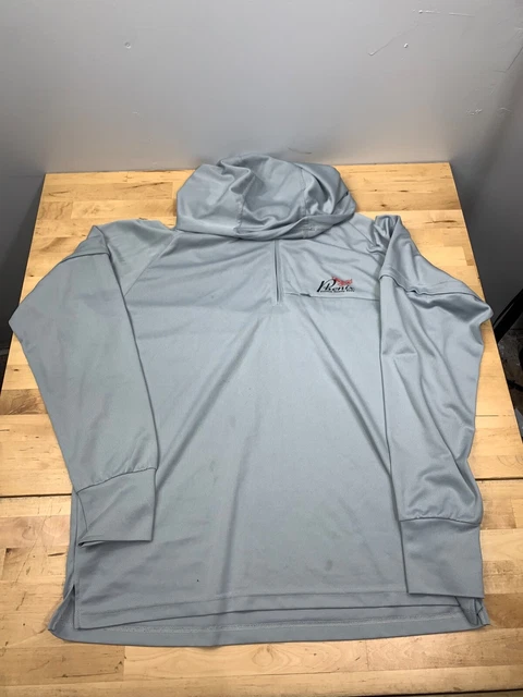 Phenix Custom Quality Rods 1/4 Zip Hoodie Convertible Sleeves Fishing #5513