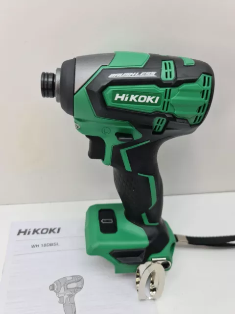 Hikoki Hitachi 18v Brushless Impact Driver WH18DBSL - New